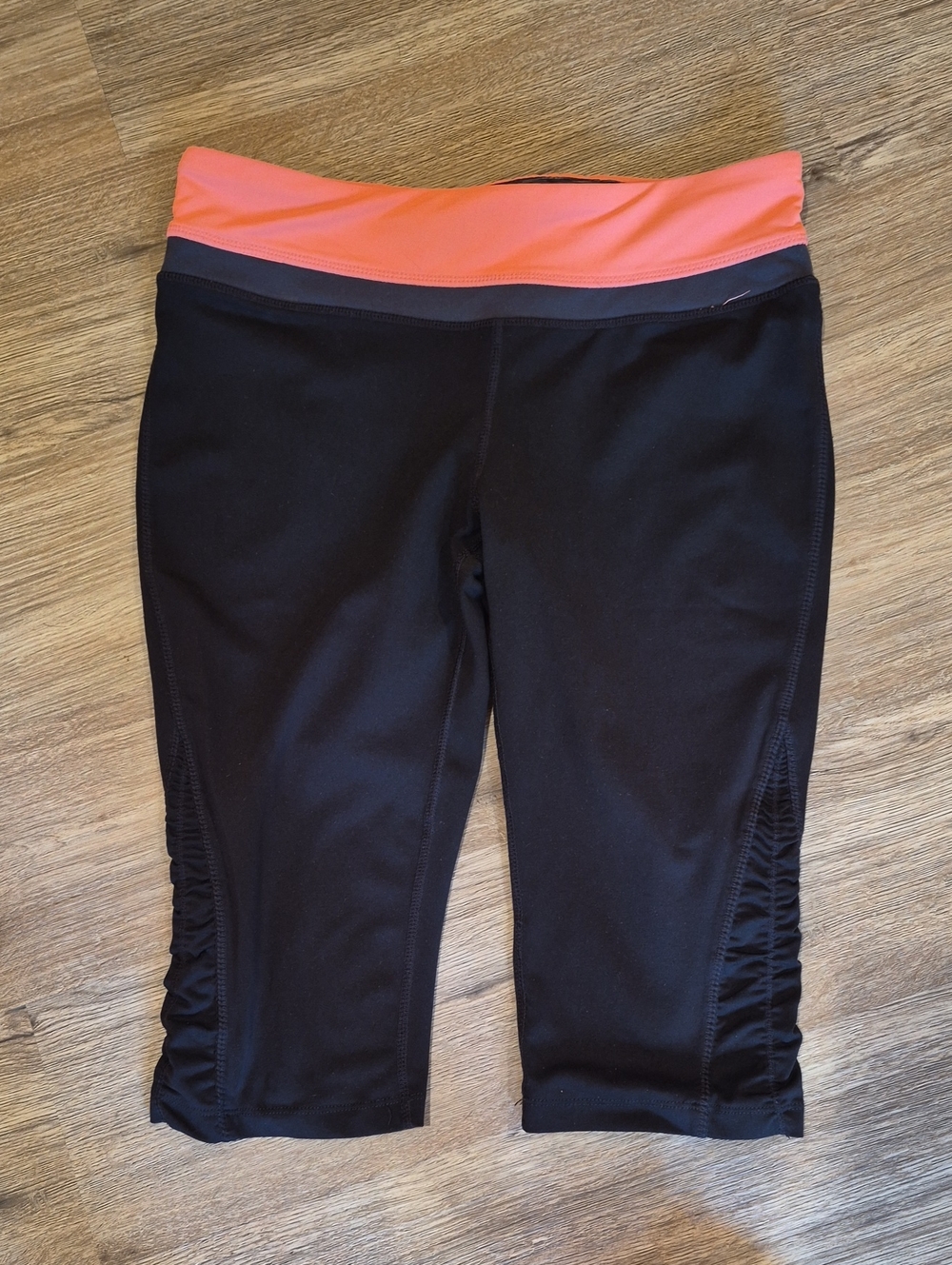 Womens Tangerine Capri Workout Pants